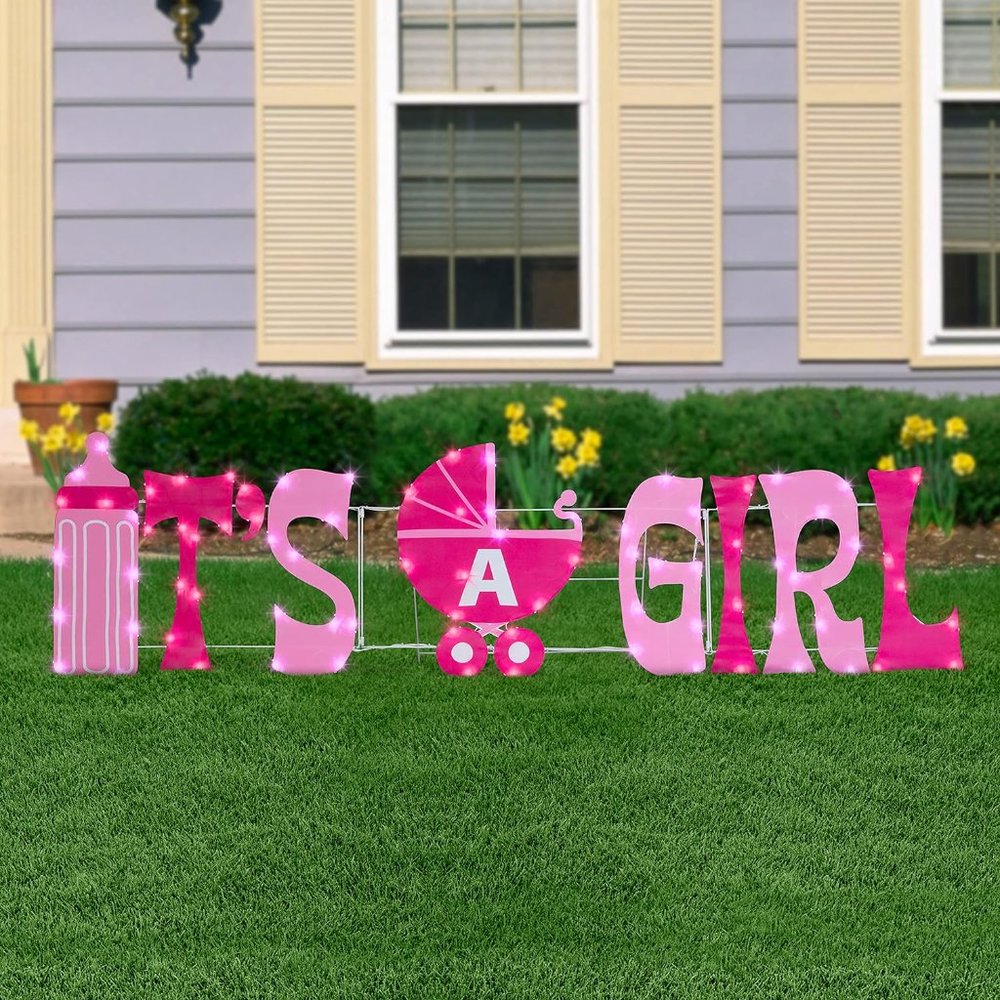NWT It's a Girl Yard Sign